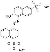 1-Naphthalenesulfonicacid, 6-hydroxy-5-[2-(4-sulfo-1-naphthalenyl)diazenyl]-, sodium salt (1:2) Structure,6039-95-8Structure