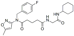 (9ci)-n-[2-(環(huán)己基氨基)-2-氧代乙基]-n-[(4-氟苯基)甲基]-n-(5-甲基-3-異噁唑基)-戊烷二酰胺結(jié)構(gòu)式_603945-81-9結(jié)構(gòu)式