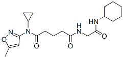 (9ci)-n-[2-(環(huán)己基氨基)-2-氧代乙基]-n-環(huán)丙基-n-(5-甲基-3-異噁唑基)-戊烷二酰胺結(jié)構式_603945-82-0結(jié)構式