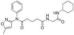 (9CI)-N-[2-(環(huán)己基氨基)-2-氧代乙基]-N-(5-甲基-3-異噁唑基)-N-苯基-戊二酰胺結(jié)構(gòu)式_603945-83-1結(jié)構(gòu)式