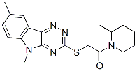 (9ci)-1-[[(5,8-二甲基-5H-1,2,4-噻嗪并[5,6-b]吲哚-3-基)硫代]乙?；鵠-2-甲基-哌啶結(jié)構(gòu)式_603946-48-1結(jié)構(gòu)式