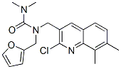 (9ci)-N-[(2-氯-7,8-二甲基-3-喹啉)甲基]-N-(2-呋喃甲基)-N,N-二甲基脲結(jié)構(gòu)式_604781-77-3結(jié)構(gòu)式