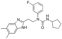 (9CI)-n-環(huán)戊基-n-[2-(5,6-二甲基-1H-苯并咪唑-2-基)乙基]-n-(3-氟苯基)-脲結(jié)構(gòu)式_606091-56-9結(jié)構(gòu)式