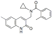 (9ci)-n-環(huán)丙基-n-[(1,2-二氫-6-甲基-2-氧代-3-喹啉)甲基]-2-甲基-苯甲酰胺結(jié)構(gòu)式_606095-14-1結(jié)構(gòu)式