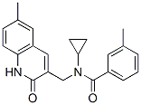 (9ci)-n-環(huán)丙基-n-[(1,2-二氫-6-甲基-2-氧代-3-喹啉)甲基]-3-甲基-苯甲酰胺結構式_606095-15-2結構式