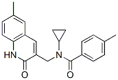 (9ci)-n-環(huán)丙基-n-[(1,2-二氫-6-甲基-2-氧代-3-喹啉)甲基]-4-甲基-苯甲酰胺結構式_606095-17-4結構式