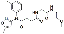 (9ci)-n-[2-[(2-甲氧基乙基)氨基]-2-氧代乙基]-n-(5-甲基-3-異噁唑基)-n-(3-甲基苯基)-丁烷二酰胺結(jié)構(gòu)式_606098-21-9結(jié)構(gòu)式