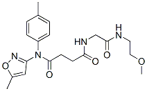 (9ci)-n-[2-[(2-甲氧基乙基)氨基]-2-氧代乙基]-n-(5-甲基-3-異噁唑基)-n-(4-甲基苯基)-丁烷二酰胺結(jié)構(gòu)式_606098-23-1結(jié)構(gòu)式