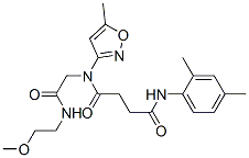 (9ci)-n-(2,4-二甲基苯基)-n-[2-[(2-甲氧基乙基)氨基]-2-氧代乙基]-n-(5-甲基-3-異噁唑基)-丁烷二酰胺結(jié)構(gòu)式_606098-24-2結(jié)構(gòu)式