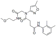 (9ci)-n-(2,3-二甲基苯基)-n-[2-[(2-甲氧基乙基)氨基]-2-氧代乙基]-n-(5-甲基-3-異噁唑基)-丁烷二酰胺結(jié)構(gòu)式_606098-27-5結(jié)構(gòu)式