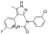 (9CI)-N-(3-氯苯基)-N-[4-(4-氟苯基)-5-甲基-1H-吡唑-3-基]-脲結(jié)構(gòu)式_606102-08-3結(jié)構(gòu)式