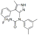 (9CI)-N-(3,5-二甲基苯基)-N-[4-(3-氟苯基)-5-甲基-1H-吡唑-3-基]-脲結(jié)構(gòu)式_606102-09-4結(jié)構(gòu)式