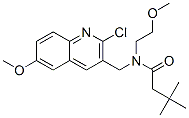 (9ci)-n-[(2-氯-6-甲氧基-3-喹啉)甲基]-n-(2-甲氧基乙基)-3,3-二甲基-丁酰胺結(jié)構(gòu)式_606103-25-7結(jié)構(gòu)式