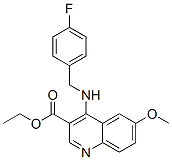 3-Quinolinecarboxylicacid,4-[[(4-fluorophenyl)methyl]amino]-6-methoxy-,ethylester(9ci) Structure,606104-13-6Structure