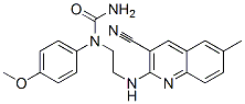 (9CI)-n-[2-[(3-氰基-6-甲基-2-喹啉)氨基]乙基]-n-(4-甲氧基苯基)-脲結構式_606105-34-4結構式