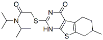 (9ci)-2-[(1,4,5,6,7,8-六氫-7-甲基-4-氧代[1]苯并噻吩并[2,3-d]嘧啶-2-基)硫代]-N,N-雙(1-甲基乙基)-乙酰胺結(jié)構(gòu)式_606106-99-4結(jié)構(gòu)式