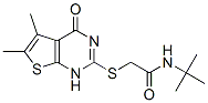 (9ci)-2-[(1,4-二氫-5,6-二甲基-4-氧代噻吩并[2,3-d]嘧啶-2-基)硫代]-n-(1,1-二甲基乙基)-乙酰胺結(jié)構(gòu)式_606107-55-5結(jié)構(gòu)式