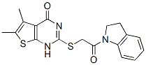 (9ci)-1-[[(1,4-二氫-5,6-二甲基-4-氧代噻吩并[2,3-d]嘧啶-2-基)硫代]乙酰基]-2,3-二氫-1H-吲哚結(jié)構(gòu)式_606107-61-3結(jié)構(gòu)式