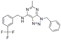 (9ci)-5-甲基-3-(苯基甲基)-n-[[3-(三氟甲基)苯基]甲基]-3H-1,2,3-噻唑并[4,5-d]嘧啶-7-胺結(jié)構(gòu)式_606108-25-2結(jié)構(gòu)式