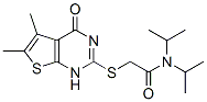 (9ci)-2-[(1,4-二氫-5,6-二甲基-4-氧代噻吩并[2,3-d]嘧啶-2-基)硫代]-N,N-雙(1-甲基乙基)-乙酰胺結(jié)構(gòu)式_606108-50-3結(jié)構(gòu)式