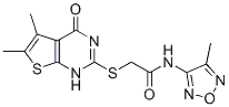 (9ci)-2-[(1,4-二氫-5,6-二甲基-4-氧代噻吩并[2,3-d]嘧啶-2-基)硫代]-n-(4-甲基-1,2,5-噁二唑-3-基)-乙酰胺結構式_606108-82-1結構式