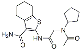 (9ci)-2-[[(乙?；h(huán)戊基氨基)乙?；鵠氨基]-4,5,6,7-四氫-苯并[b]噻吩-3-羧酰胺結(jié)構(gòu)式_606108-94-5結(jié)構(gòu)式