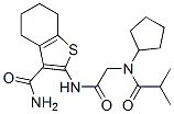 (9ci)-2-[[[環(huán)戊基(2-甲基-1-氧代丙基)氨基]乙?；鵠氨基]-4,5,6,7-四氫-苯并[b]噻吩-3-羧酰胺結(jié)構(gòu)式_606109-14-2結(jié)構(gòu)式