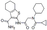 (9ci)-2-[[[環(huán)己基(環(huán)丙基羰基)氨基]乙?；鵠氨基]-4,5,6,7-四氫-苯并[b]噻吩-3-羧酰胺結(jié)構(gòu)式_606109-39-1結(jié)構(gòu)式