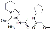 (9ci)-2-[[[環(huán)戊基(甲氧基乙?；?氨基]乙酰基]氨基]-4,5,6,7-四氫-苯并[b]噻吩-3-羧酰胺結(jié)構(gòu)式_606109-49-3結(jié)構(gòu)式