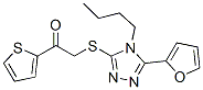 (9ci)-2-[[4-丁基-5-(2-呋喃)-4H-1,2,4-噻唑-3-基]硫代]-1-(2-噻吩)-乙酮結構式_606111-41-5結構式