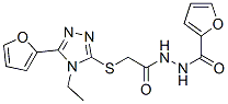 (9ci)-2-[[[4-乙基-5-(2-呋喃)-4H-1,2,4-噻唑-3-基]硫代]乙?；鵠肼2-呋喃羧酸結構式_606111-69-7結構式