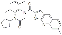 (9CI)-N-[2-(環(huán)戊基氨基)-2-氧代乙基]-N-(2,5-二甲基苯基)-7-甲基-噻吩并[2,3-b]喹啉-2-羧酰胺結(jié)構(gòu)式_606114-23-2結(jié)構(gòu)式