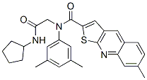 (9CI)-N-[2-(環(huán)戊基氨基)-2-氧代乙基]-N-(3,5-二甲基苯基)-7-甲基-噻吩并[2,3-b]喹啉-2-羧酰胺結(jié)構(gòu)式_606114-79-8結(jié)構(gòu)式