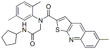 (9CI)-N-[2-(環(huán)戊基氨基)-2-氧代乙基]-N-(2,5-二甲基苯基)-6-甲基-噻吩并[2,3-b]喹啉-2-羧酰胺結(jié)構(gòu)式_606114-93-6結(jié)構(gòu)式