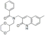 (9ci)-n-[(1,2-二氫-6-甲基-2-氧代-3-喹啉)甲基]-n-(1,4-二噁烷-2-甲基)-苯甲酰胺結(jié)構(gòu)式_606116-13-6結(jié)構(gòu)式