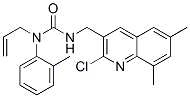 (9ci)-N-[(2-氯-6,8-二甲基-3-喹啉)甲基]-N-(2-甲基苯基)-N-2-丙烯基脲結(jié)構(gòu)式_606116-59-0結(jié)構(gòu)式