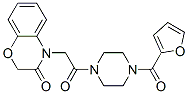 (9ci)-1-[(2,3-二氫-3-氧代-4H-1,4-苯并噁嗪-4-基)乙?；鵠-4-(2-呋喃羰基)-哌嗪結(jié)構(gòu)式_606118-29-0結(jié)構(gòu)式