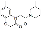 (9ci)-1-[(2,3-二氫-6-甲基-3-氧代-4H-1,4-苯并噁嗪-4-基)乙酰基]-3-甲基-哌啶結(jié)構(gòu)式_606119-46-4結(jié)構(gòu)式