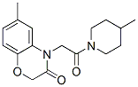 (9ci)-1-[(2,3-二氫-6-甲基-3-氧代-4H-1,4-苯并噁嗪-4-基)乙?；鵠-4-甲基-哌啶結(jié)構(gòu)式_606119-47-5結(jié)構(gòu)式