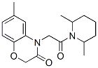 (9ci)-1-[(2,3-二氫-6-甲基-3-氧代-4H-1,4-苯并噁嗪-4-基)乙?；鵠-2,6-二甲基-哌啶結(jié)構(gòu)式_606119-48-6結(jié)構(gòu)式