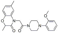 (9ci)-1-[(2,3-二氫-2,6-二甲基-3-氧代-4H-1,4-苯并噁嗪-4-基)乙酰基]-4-(2-甲氧基苯基)-哌嗪結構式_606119-96-4結構式