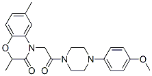 (9ci)-1-[(2,3-二氫-2,6-二甲基-3-氧代-4H-1,4-苯并噁嗪-4-基)乙?；鵠-4-(4-甲氧基苯基)-哌嗪結(jié)構(gòu)式_606119-97-5結(jié)構(gòu)式