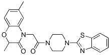 (9ci)-1-(2-苯并噻唑)-4-[(2,3-二氫-2,6-二甲基-3-氧代-4H-1,4-苯并噁嗪-4-基)乙?；鵠-哌嗪結(jié)構(gòu)式_606120-07-4結(jié)構(gòu)式