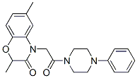 (9ci)-1-[(2,3-二氫-2,6-二甲基-3-氧代-4H-1,4-苯并噁嗪-4-基)乙?；鵠-4-苯基-哌嗪結(jié)構(gòu)式_606120-08-5結(jié)構(gòu)式