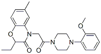 (9ci)-1-[(2-乙基-2,3-二氫-6-甲基-3-氧代-4H-1,4-苯并噁嗪-4-基)乙?；鵠-4-(2-甲氧基苯基)-哌嗪結(jié)構(gòu)式_606120-23-4結(jié)構(gòu)式