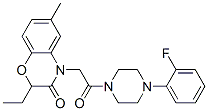 (9ci)-1-[(2-乙基-2,3-二氫-6-甲基-3-氧代-4H-1,4-苯并噁嗪-4-基)乙?；鵠-4-(2-氟苯基)-哌嗪結(jié)構(gòu)式_606120-32-5結(jié)構(gòu)式