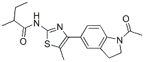 (9ci)-n-[4-(1-乙酰基-2,3-二氫-1H-吲哚-5-基)-5-甲基-2-噻唑]-2-甲基-丁酰胺結(jié)構(gòu)式_606121-88-4結(jié)構(gòu)式