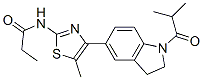 (9CI)-N-[4-[2,3-二氫-1-(2-甲基-1-氧代丙基)-1H-吲哚-5-基]-5-甲基-2-噻唑]-丙酰胺結(jié)構(gòu)式_606121-93-1結(jié)構(gòu)式