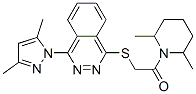 (9ci)-1-[[[4-(3,5-二甲基-1H-吡唑-1-基)-1-二氮雜萘]硫代]乙酰基]-2,6-二甲基-哌啶結(jié)構(gòu)式_606122-46-7結(jié)構(gòu)式