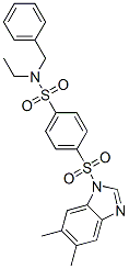 (9ci)-4-[(5,6-二甲基-1H-苯并咪唑-1-基)磺?；鵠-n-乙基-n-(苯基甲基)-苯磺酰胺結(jié)構(gòu)式_606131-17-3結(jié)構(gòu)式